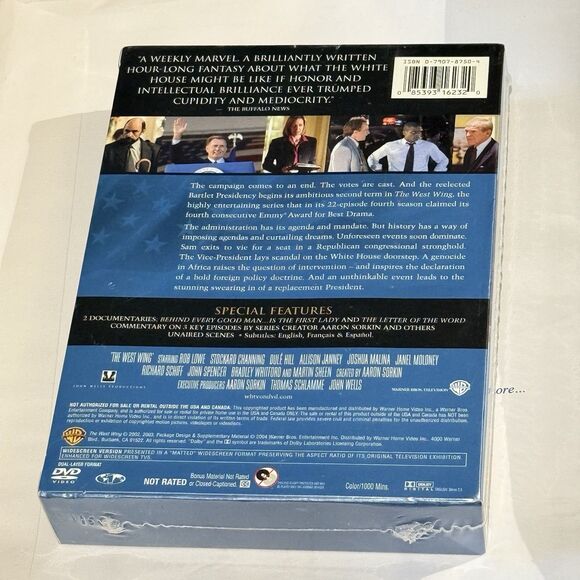 The West Wing: Season 4 - DVD By Martin Sheen,Bradley Whitford - Brand New - Picture 3 of 3